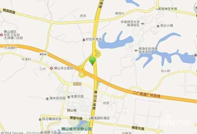 晓峰轩位置交通图图片