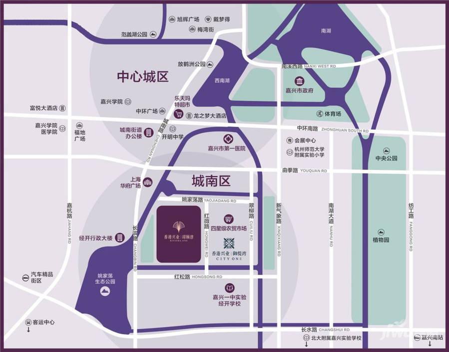 香港兴业璟颐湾位置交通图