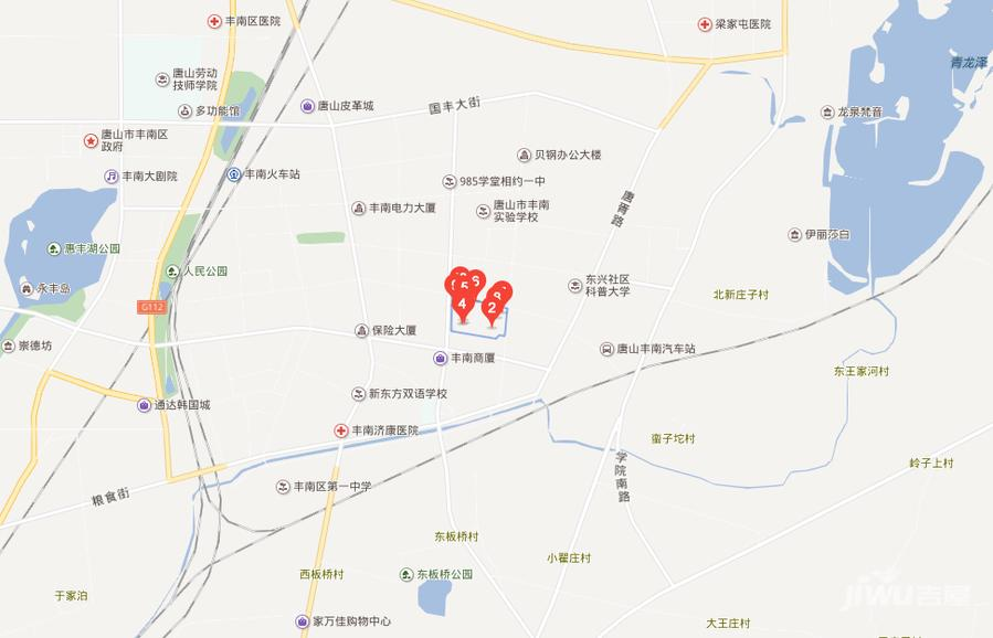 荣盛锦绣天城位置交通图