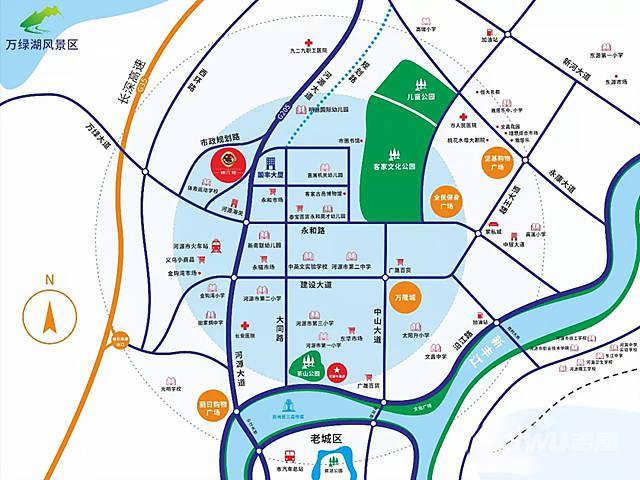 锦江苑位置交通图