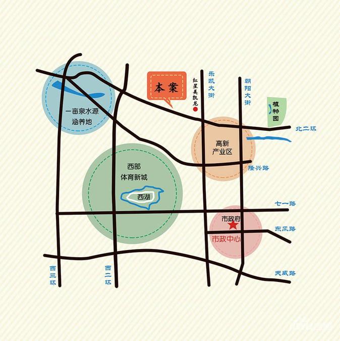 香溪名汇位置交通图
