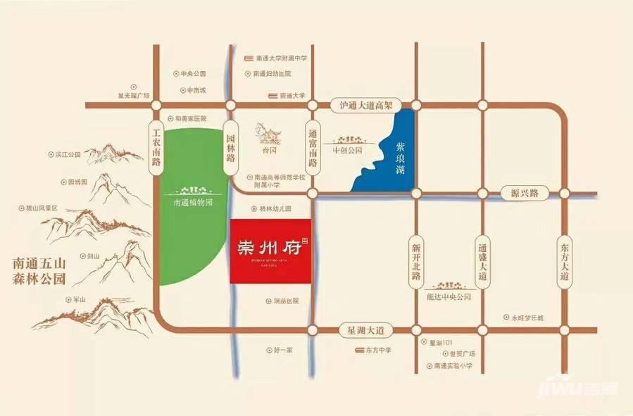崇州府位置交通图