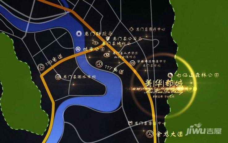 美华都城花园位置交通图