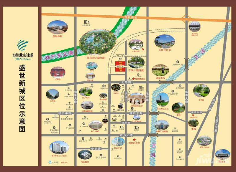 盛世新城位置交通图图片