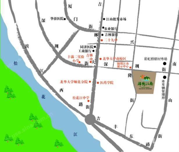 锦绣江南位置交通图图片