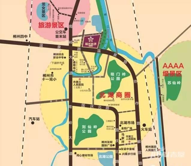 福城桃源位置交通图