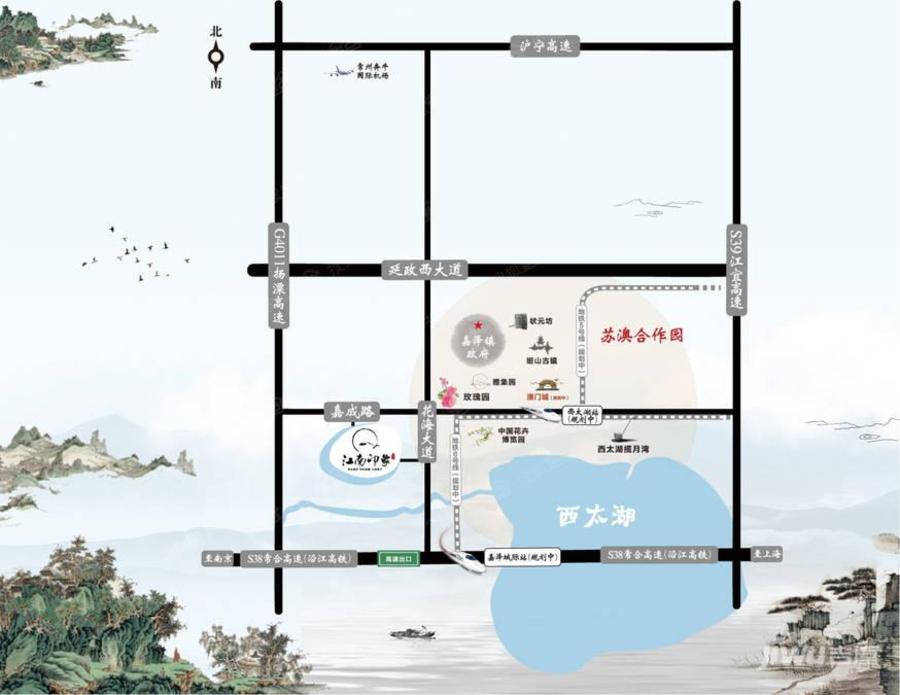 泰富江南印象位置交通图