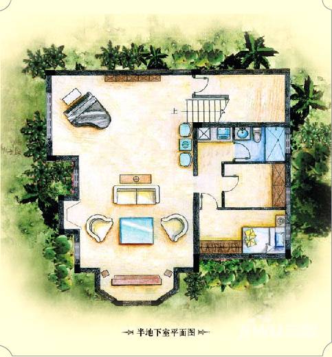 美洲故事5室4厅4卫361.8㎡户型图