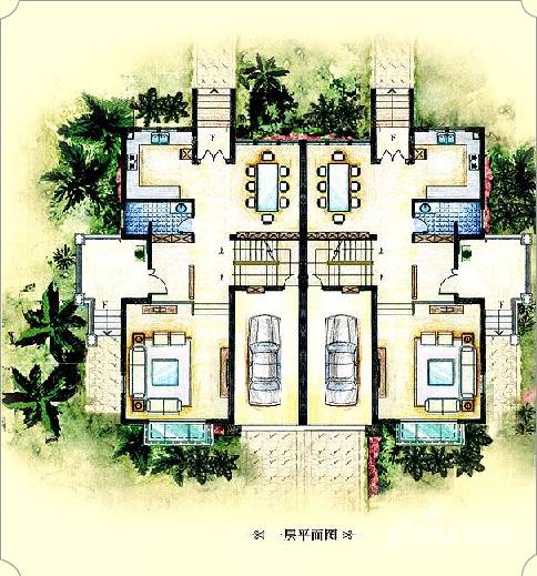 美洲故事5室4厅5卫363.2㎡户型图