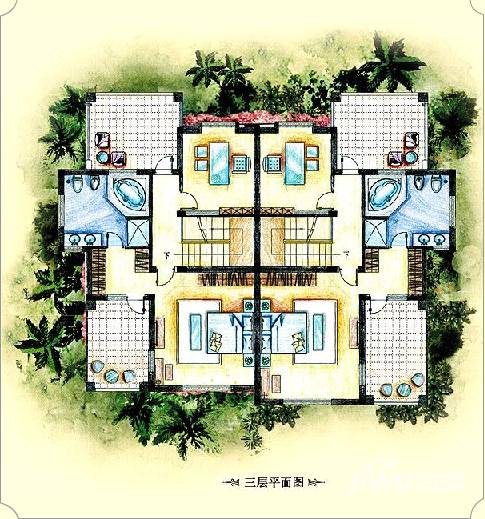 美洲故事5室5厅4卫363.2㎡户型图