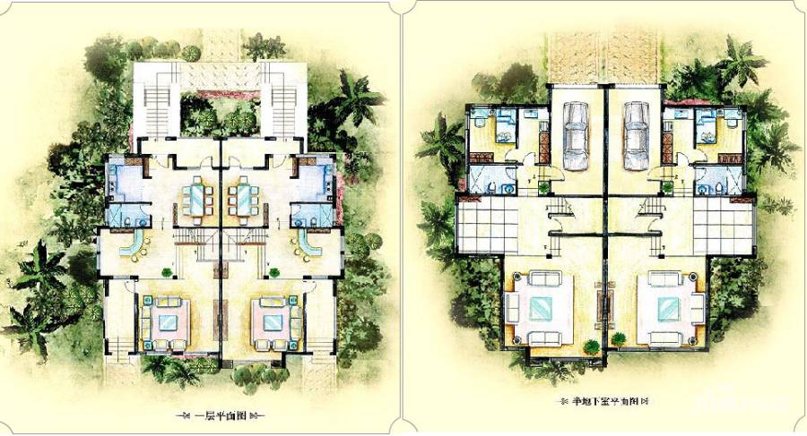 美洲故事5室4厅5卫386㎡户型图