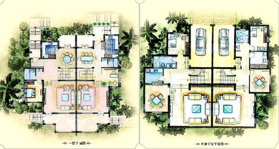 美洲故事5室4厅4卫372.7㎡户型图