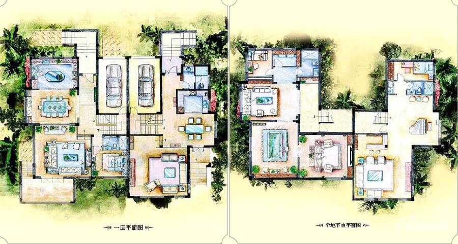 美洲故事6室5厅4卫369.4㎡户型图