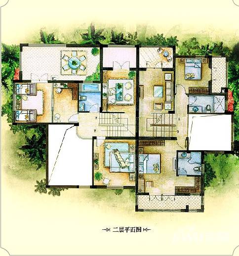 美洲故事6室5厅4卫369.4㎡户型图