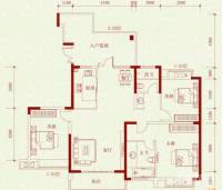 湘江世纪城3室2厅2卫143㎡户型图