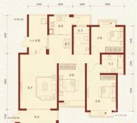 湘江世纪城3室2厅2卫139㎡户型图