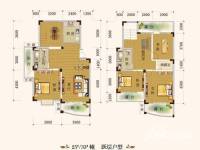 西城时代家园4室3厅2卫166.9㎡户型图