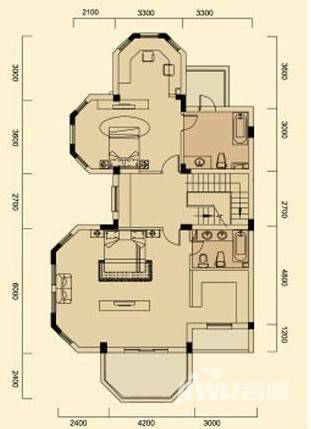 恒远锦绣兰庭2室0厅2卫112㎡户型图