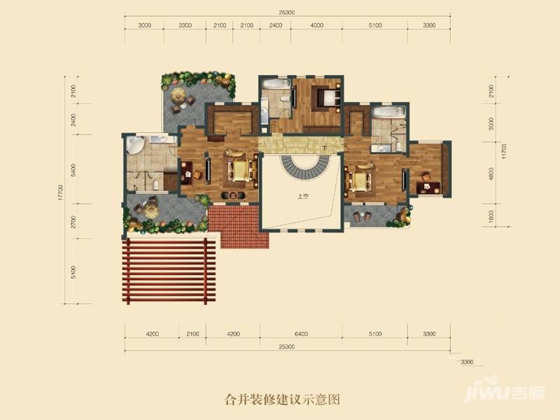 众安景海湾5室5厅2卫400㎡户型图