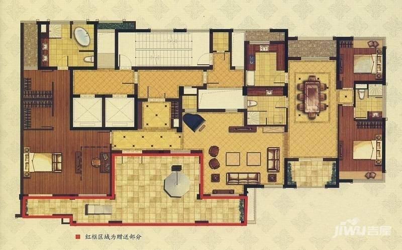 钱塘梧桐蓝山4室2厅3卫280㎡户型图