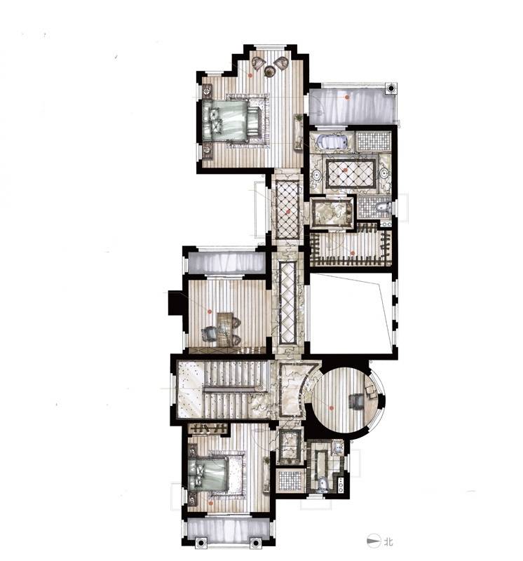 郡原列岛花园普通住宅448㎡户型图