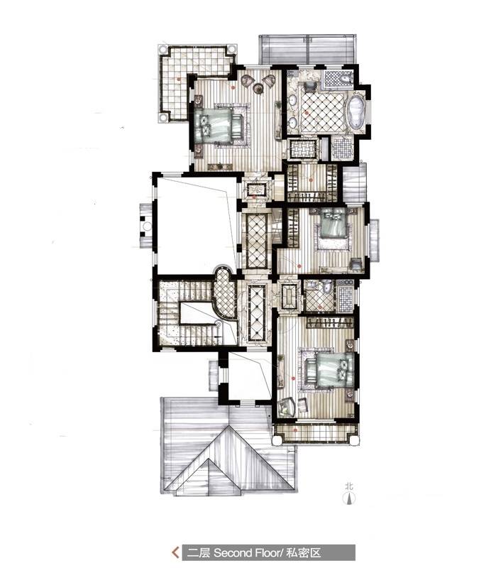 郡原列岛花园普通住宅482㎡户型图