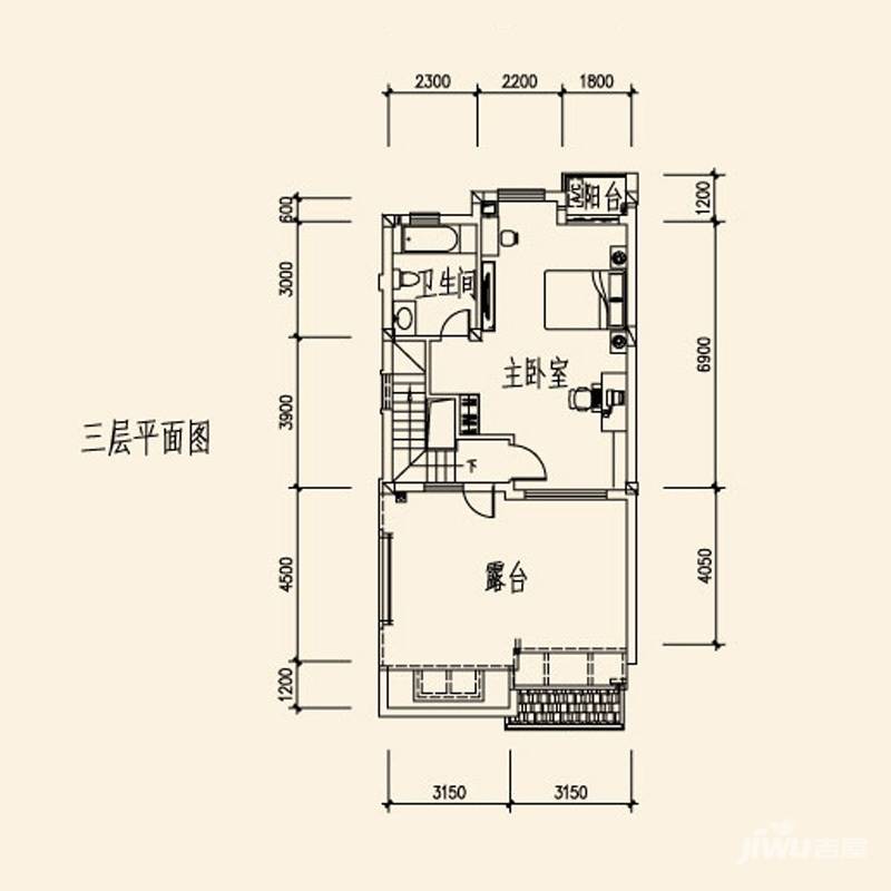 山水英伦庄园3室2厅3卫290㎡户型图