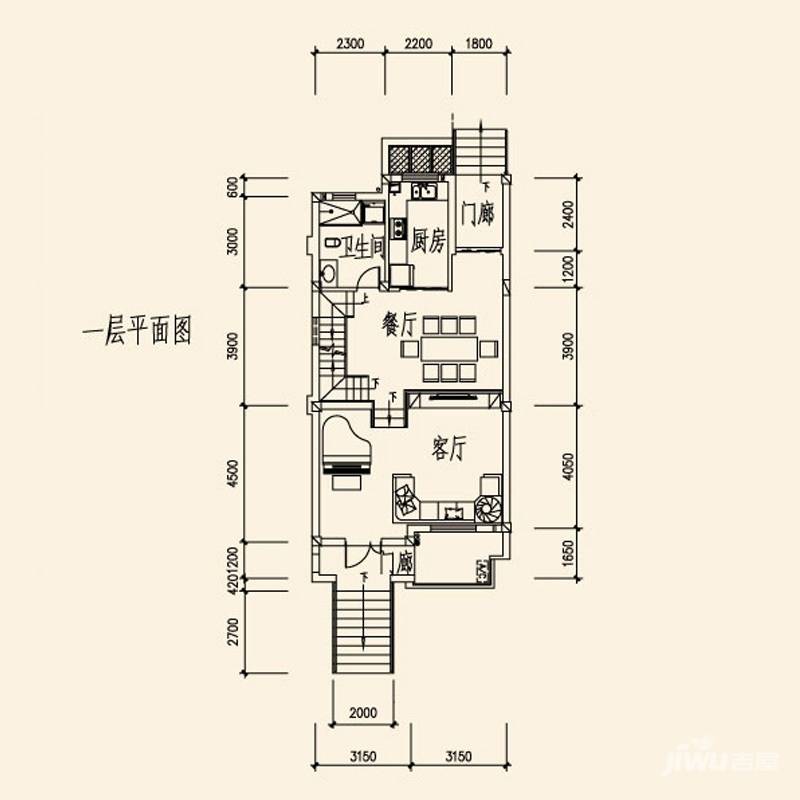 山水英伦庄园4室2厅3卫290㎡户型图