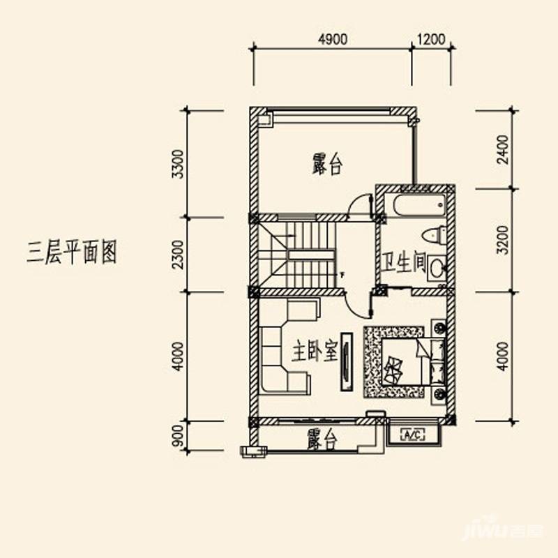 山水英伦庄园3室2厅3卫239㎡户型图