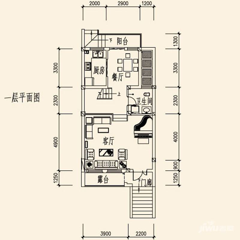 山水英伦庄园3室2厅3卫239㎡户型图