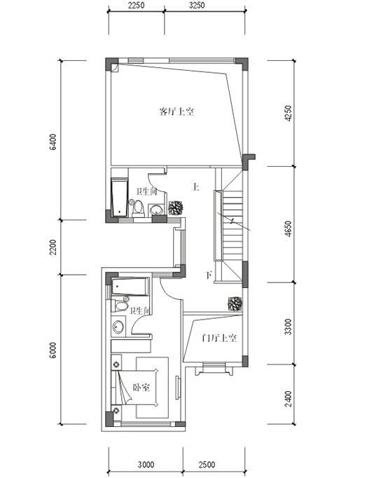 龙光香悦山1室0厅2卫40㎡户型图