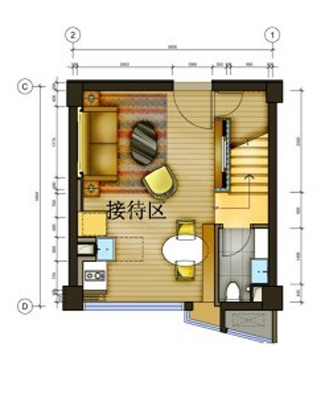 原筑壹号普通住宅75㎡户型图