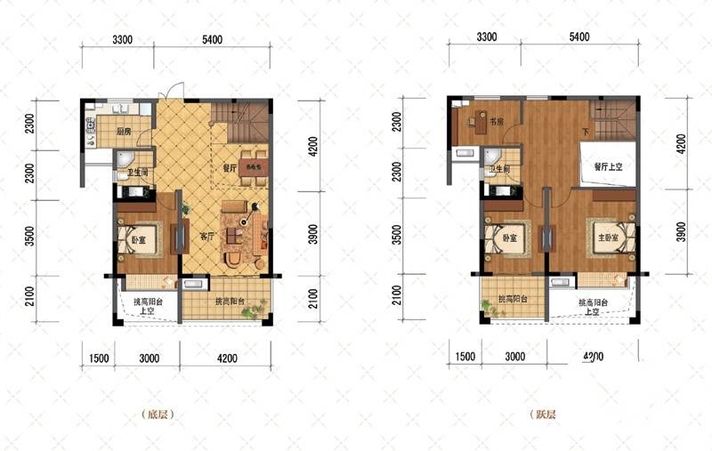 广宇上东城商铺4室2厅2卫143.3㎡户型图