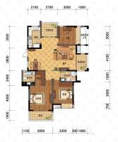 广宇上东城商铺3室2厅2卫125㎡户型图