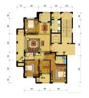 桂花星城4室2厅2卫160㎡户型图