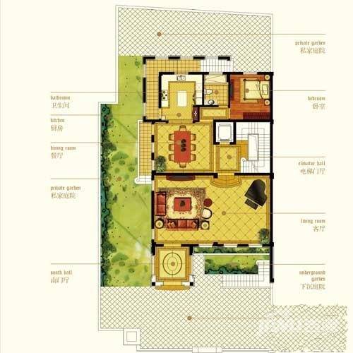 融創金成西溪海7室2廳5衛376㎡戶型圖