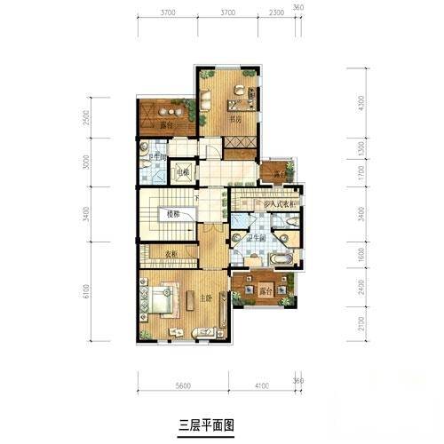 金都夏宫2室0厅2卫100㎡户型图