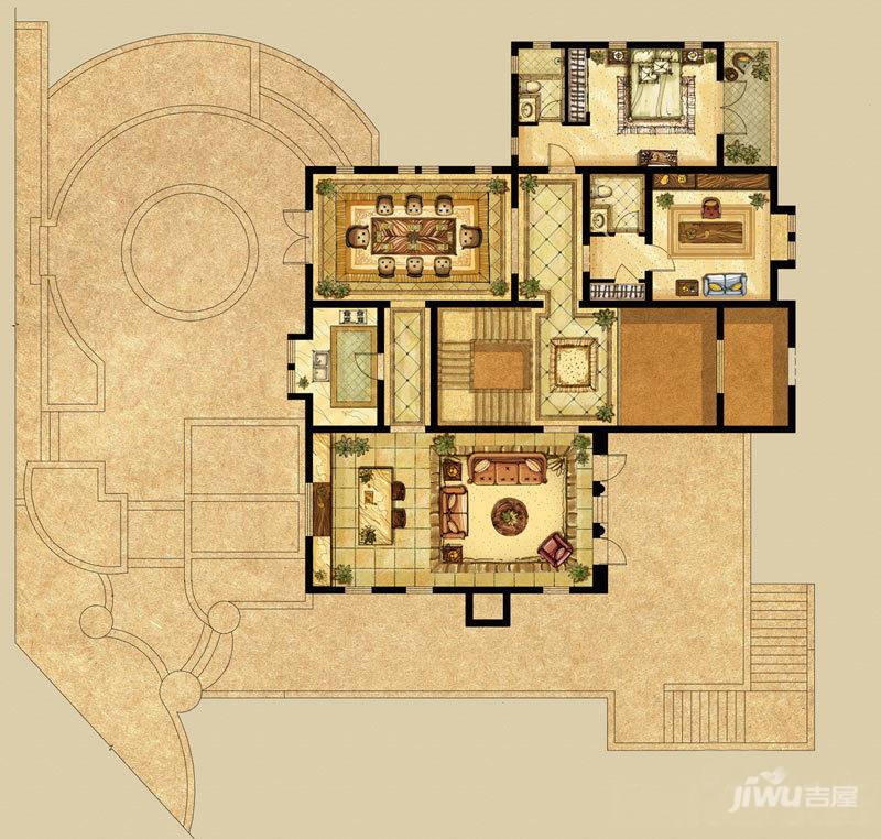 富源观唐骊景普通住宅525㎡户型图