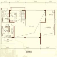 深物业新华城2室1厅1卫198㎡户型图