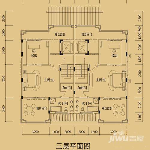 金光华龙岸花园4室0厅2卫260㎡户型图