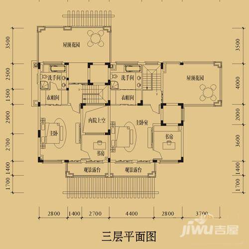 金光华龙岸花园4室0厅2卫240㎡户型图