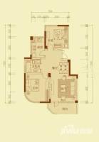 绿城丽江公寓2室2厅1卫户型图