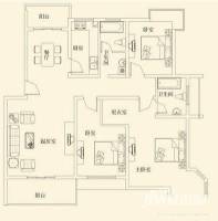 香溢花城3室2厅2卫户型图