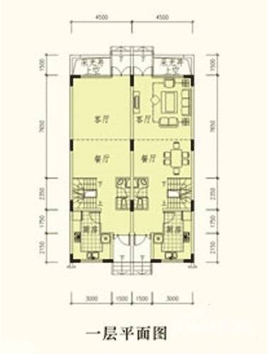 御峰园4室2厅4卫180㎡户型图