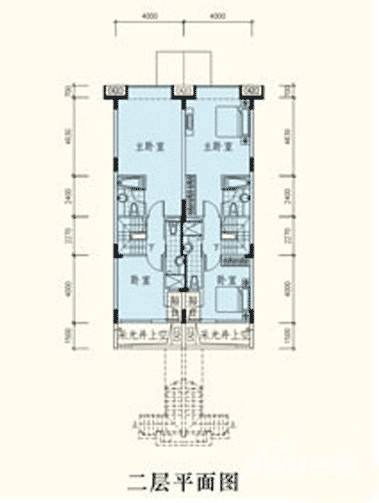 御峰园4室2厅3卫105㎡户型图