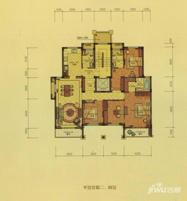 百家乐西园普通住宅180㎡户型图