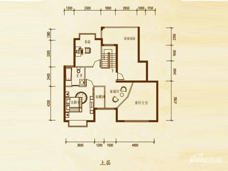 檀溪谷4室4厅2卫200.6㎡户型图