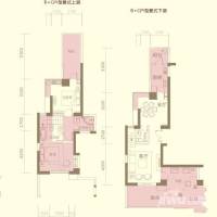 金山碧海2室1厅1卫85.5㎡户型图