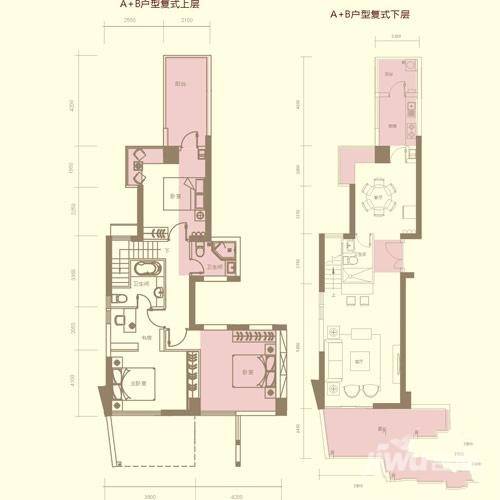 金山碧海3室1厅1卫135㎡户型图