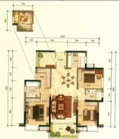 森林湖兰溪谷3室2厅2卫160㎡户型图